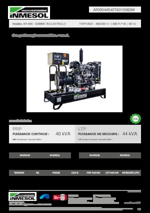 Дизельні генератори INMESOL AR-044