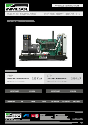 Дизельні генератори INMESOL AV-250