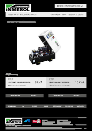 Дизельні генератори INMESOL BK-10