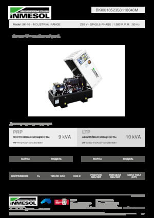 Дизельні генератори INMESOL BK-10