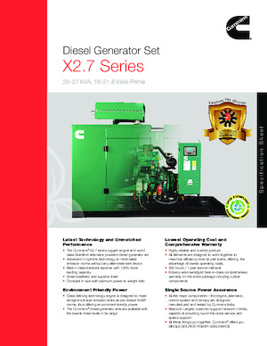 Дизельні генератори Cummins C25D5P