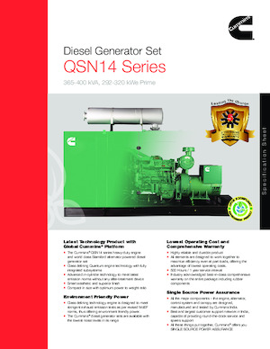 Дизельні генератори Cummins C400D5P