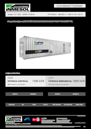 Дизельні генератори INMESOL CC-1650