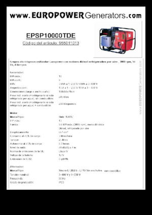 Дизельні генератори Europower EPSP10000TDE (S)