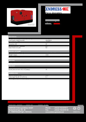 Дизельні генератори Endress ESE 100 IW/MS