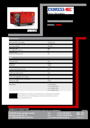 Дизельні генератори Endress ESE 1306 DYS-GT ES ISO DI