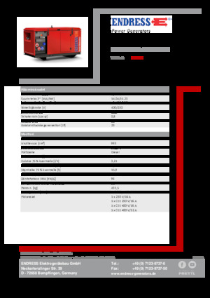 Дизельні генератори Endress ESE 1306 DYS-GT ES ISO DI