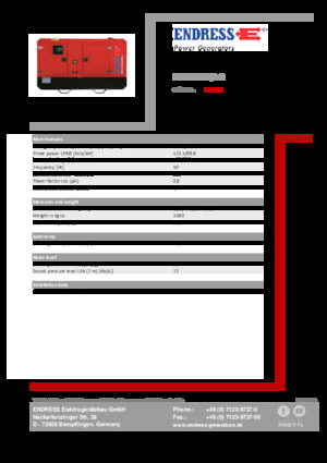 Дизельні генератори Endress ESE 135 IW/AS