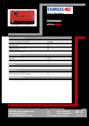 Дизельні генератори Endress ESE 135 IW/AS