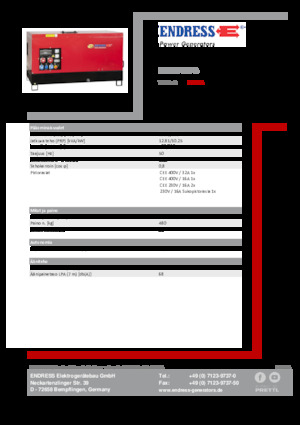 Дизельні генератори Endress ESE 15 YW-B