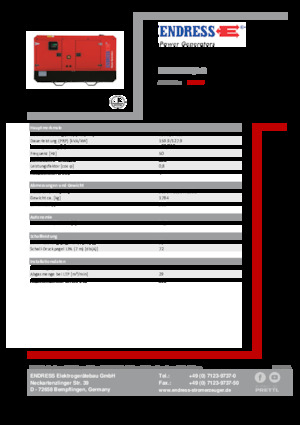 Дизельні генератори Endress ESE 175 IW/AS