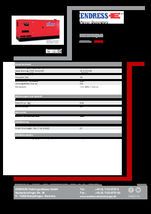 Дизельні генератори Endress ESE 20 YW/AS 