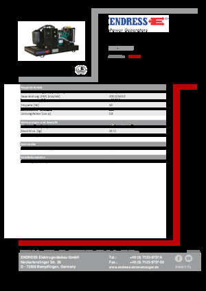 Дизельні генератори Endress ESE 220 IW