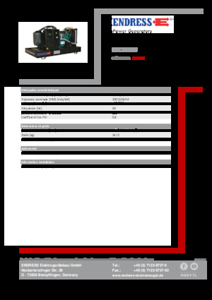 Дизельні генератори Endress ESE 220 IW