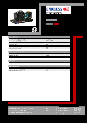 Дизельні генератори Endress ESE 330 IW