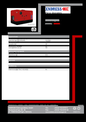 Дизельні генератори Endress ESE 35 YW/MS