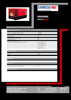 Дизельні генератори Endress ESE 45 YW/RS