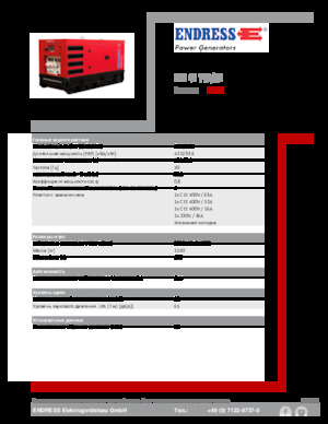 Дизельні генератори Endress ESE 45 YW/RS