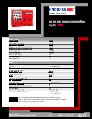 Бензинові електрогенератори Endress ESE 608 DHG ES DI ISO Duplex Silent