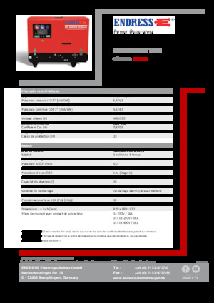 Бензинові електрогенератори Endress ESE 608 DYS-GT ES DI