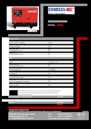 Бензинові електрогенератори Endress ESE 608 YS-GT ES DI