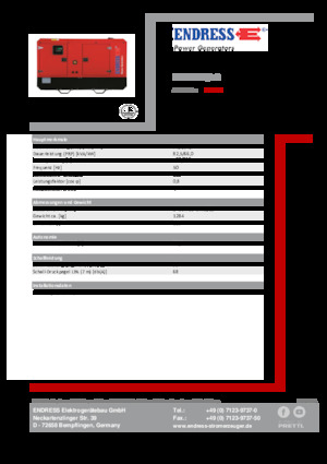 Дизельні генератори Endress ESE 90 IW/AS
