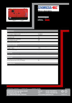 Дизельні генератори Endress ESE 90 IW/AS