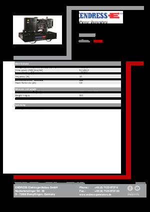 Дизельні генератори Endress ESE 90 IW