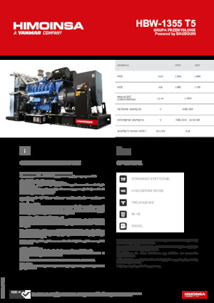 Дизельні генератори HIMOINSA HBW-1355 T5
