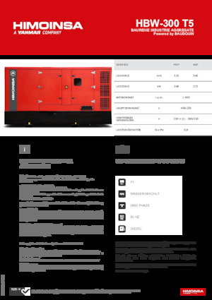 Дизельні генератори HIMOINSA HBW-300 T5
