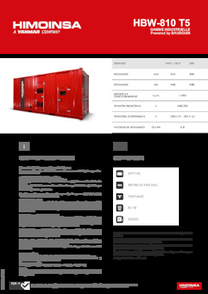 Дизельні генератори HIMOINSA HBW-810 T5