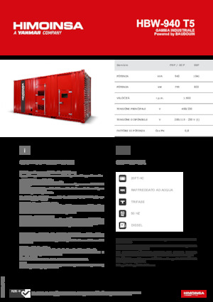 Дизельні генератори HIMOINSA HBW-940 T5