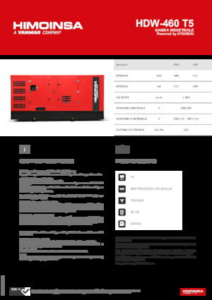 Дизельні генератори HIMOINSA HDW-460 T5