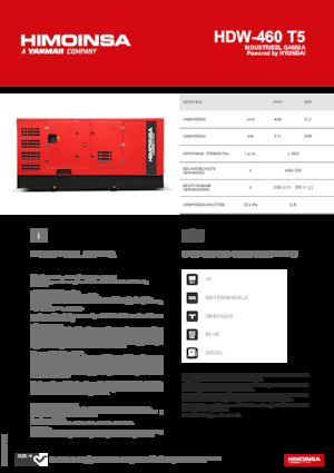 Дизельні генератори HIMOINSA HDW-460 T5