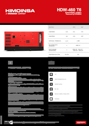 Дизельні генератори HIMOINSA HDW-460 T6