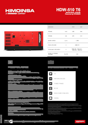 Дизельні генератори HIMOINSA HDW-510 T6