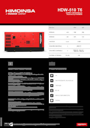 Дизельні генератори HIMOINSA HDW-510 T6