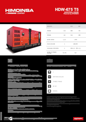Дизельні генератори HIMOINSA HDW-675 T5