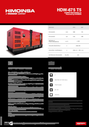 Дизельні генератори HIMOINSA HDW-675 T5