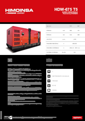Дизельні генератори HIMOINSA HDW-675 T5
