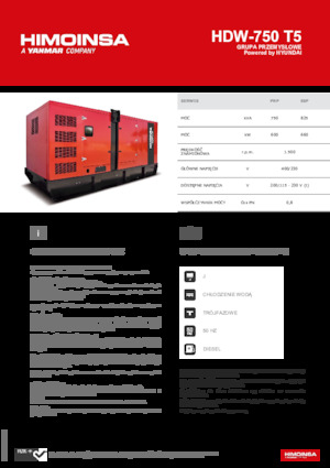 Дизельні генератори HIMOINSA HDW-750 T5
