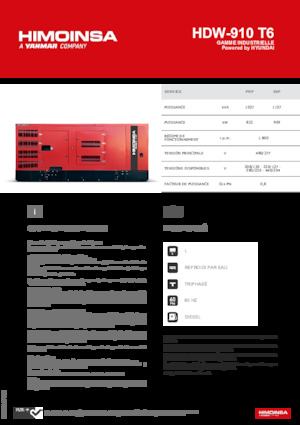 Дизельні генератори HIMOINSA HDW-910 T6