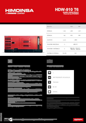 Дизельні генератори HIMOINSA HDW-910 T6