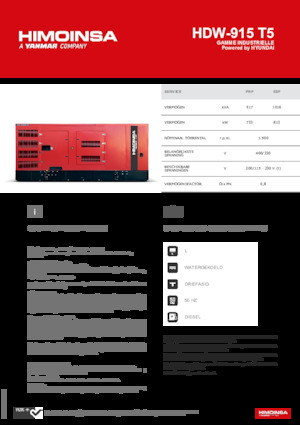 Дизельні генератори HIMOINSA HDW-915 T5