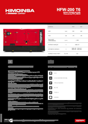 Дизельні генератори HIMOINSA HFW-200 T6