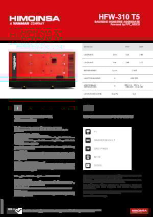 Дизельні генератори HIMOINSA HFW-310 T5