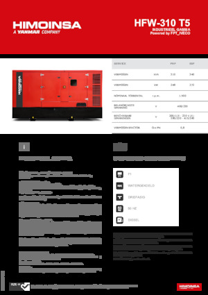 Дизельні генератори HIMOINSA HFW-310 T5