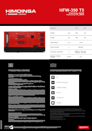 Дизельні генератори HIMOINSA HFW-350 T5