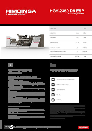 Дизельні генератори HIMOINSA HGY-2350 D5 ESP