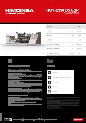 Дизельні генератори HIMOINSA HGY-2350 D5 ESP